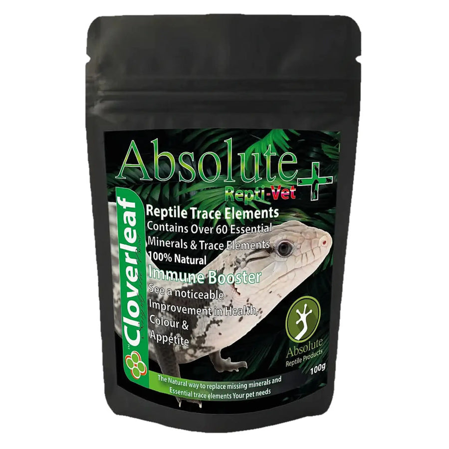 Cloverleaf Absolute Repti - Vet Reptile Trace Elements 100G Supplements