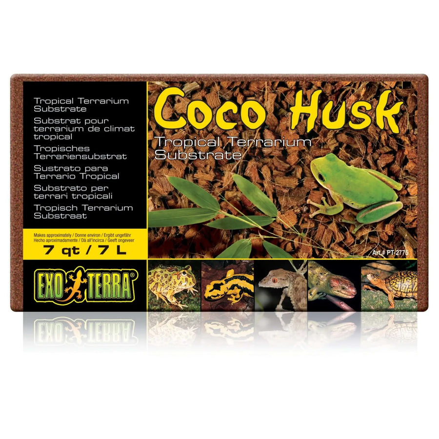 Buy Exo Terra Coco Husk Substrate 7L Block (SHC020) Online at £5.79 from Reptile Centre