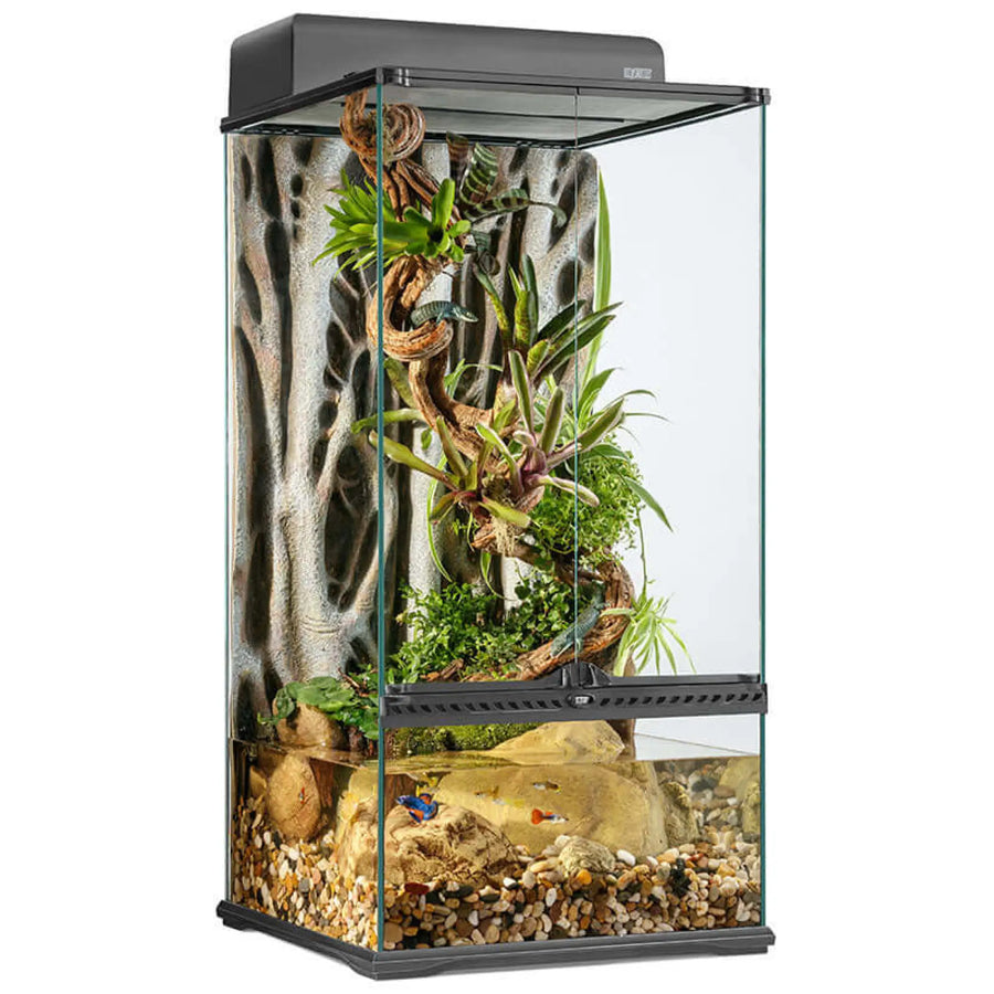 Buy Exo Terra Glass Paludarium Small X-Tall - 45x45x90cm (THT022) Online at £276.99 from Reptile Centre