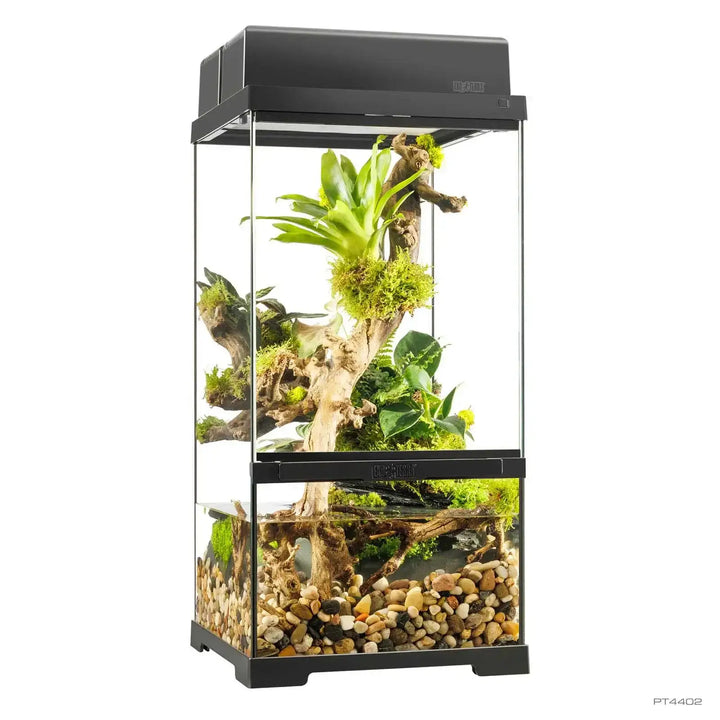 ET Pro Paludarium 30x30x60cm PT4402 (H) wtih double canopy