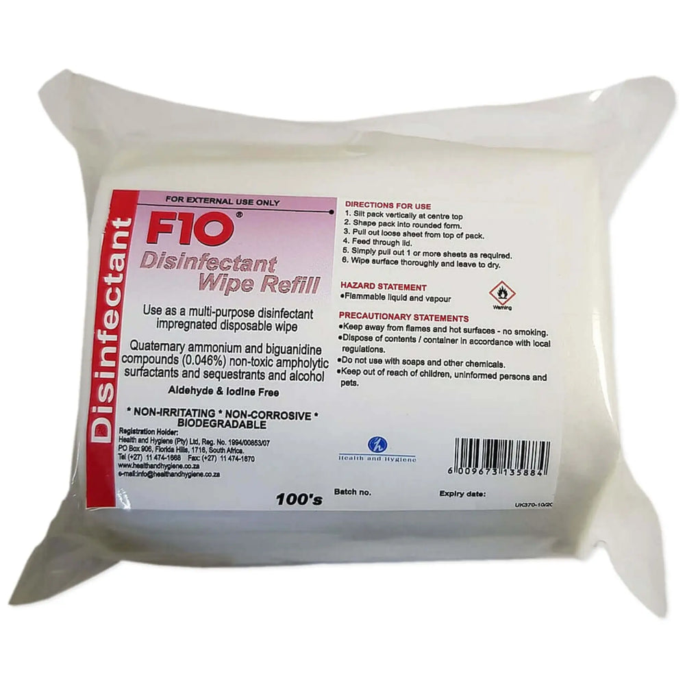 Buy F10 Disinfectant Wipes (VFD305) Online at £11.89 from Reptile Centre