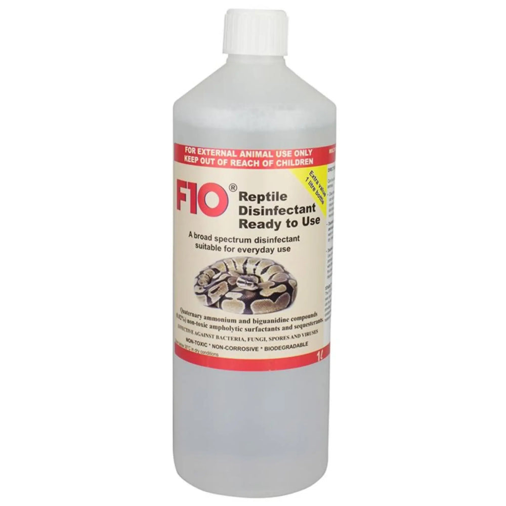 Buy F10 Reptile Ready to Use Disinfectant 1 Litre (VFD610) Online at £13.29 from Reptile Centre