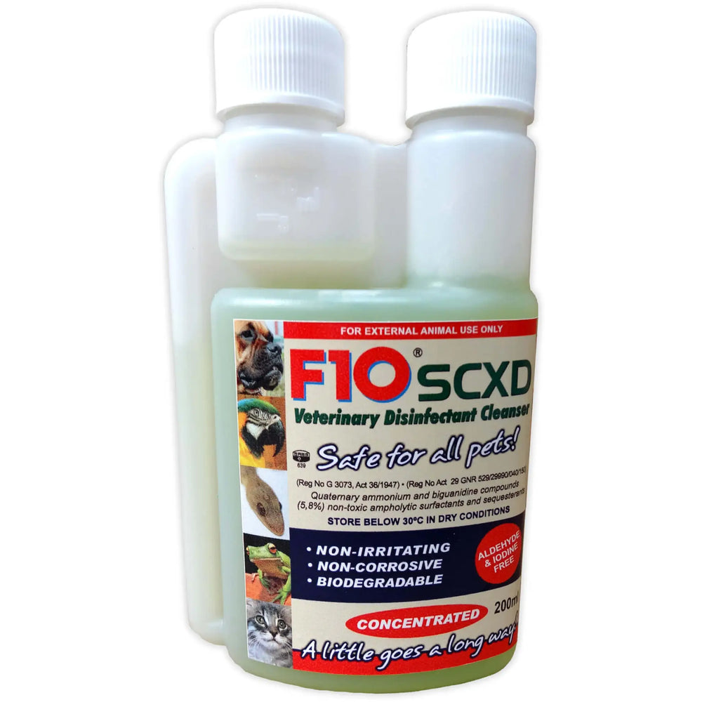 Buy F10 SCXD Veterinary Disinfectant Cleanser (VFD205) Online at £20.79 from Reptile Centre