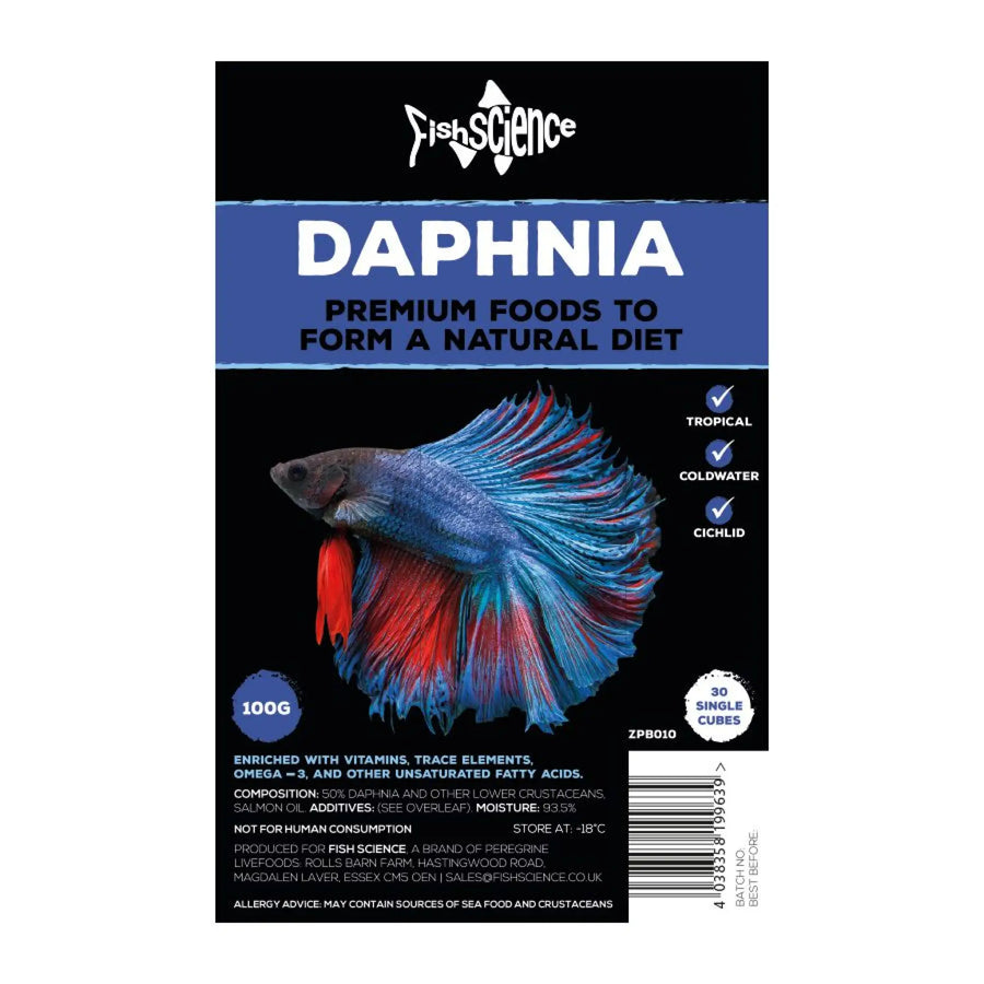 FishScience Frozen Blister Pack Daphnia 100g
