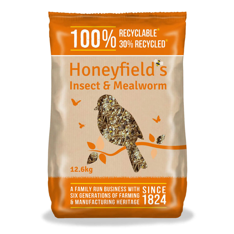 Honeyfield’s Insect & Mealworm Wild Bird Food 12.6Kg Wildlife Supplies