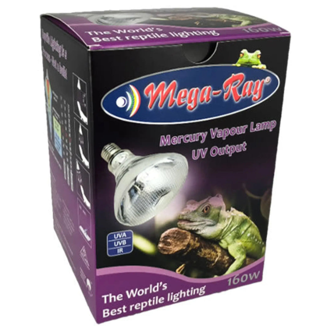 Buy Mega Ray Mercury Vapour (LRM160) Online at £53.39 from Reptile Centre