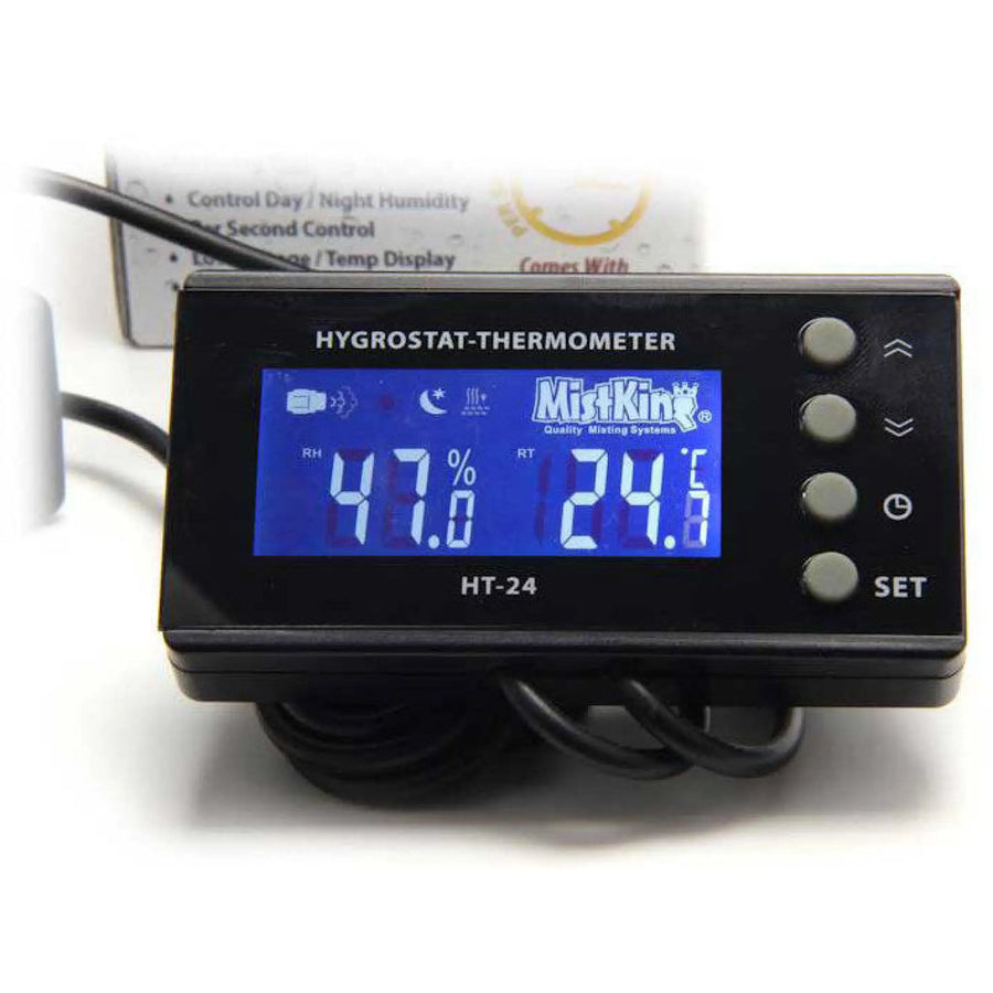 Buy MistKing HT-24 Hygrostat/Thermometer (CMK205) Online at £108.89 from Reptile Centre