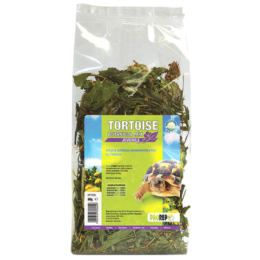 Buy ProRep Tortoise Botanical Juvenile Mix 80g (FPT310) Online at £3.49 from Reptile Centre