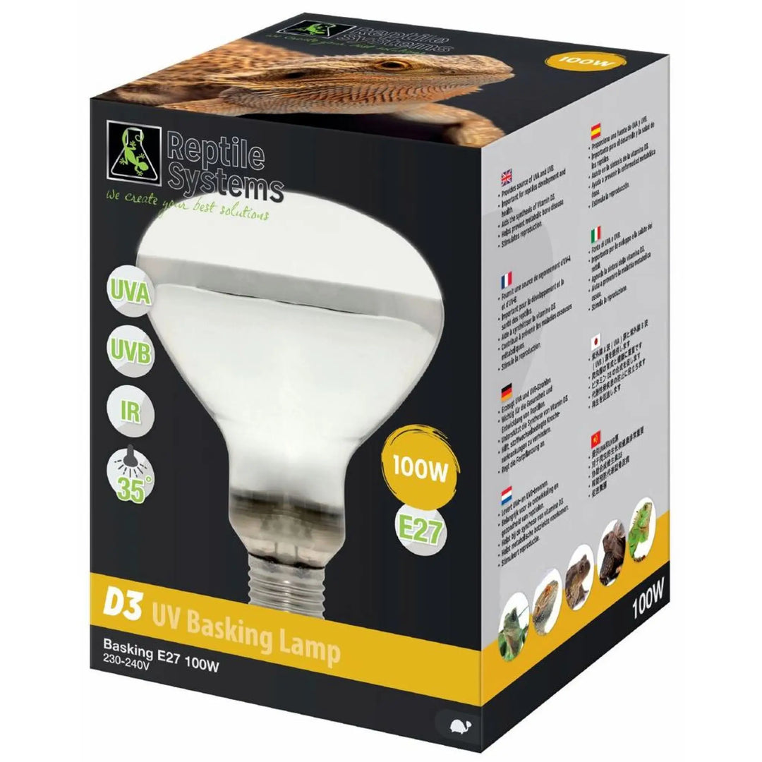 Buy Reptile Systems D3 UV Basking Lamp (LRB100) Online at £40.79 from Reptile Centre