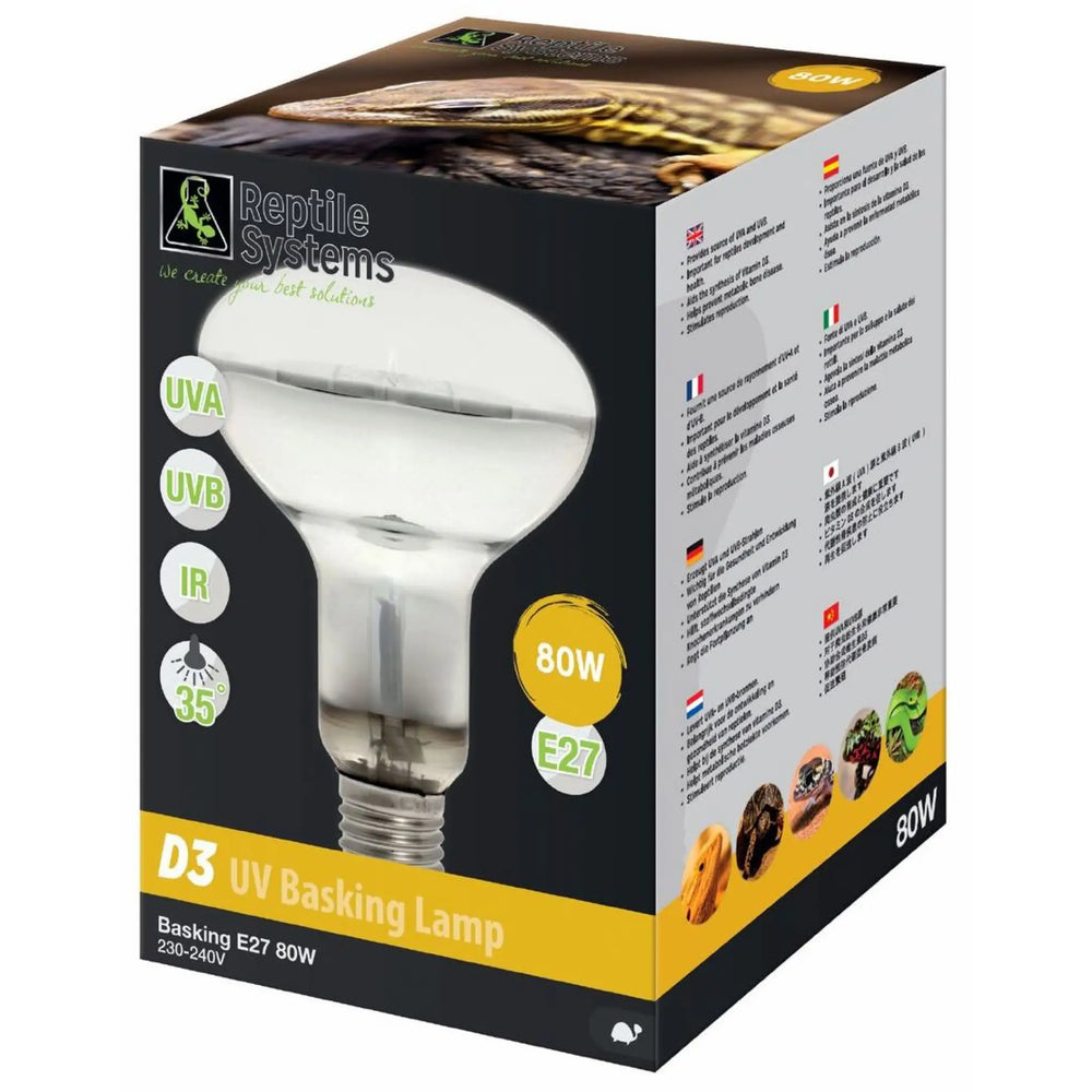 Buy Reptile Systems D3 UV Basking Lamp (LRB080) Online at £38.79 from Reptile Centre