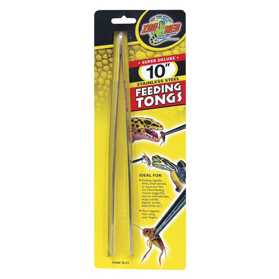 Buy Zoo Med 10" Stainless Steel Feeding Tongs (EZT010) Online at £8.39 from Reptile Centre
