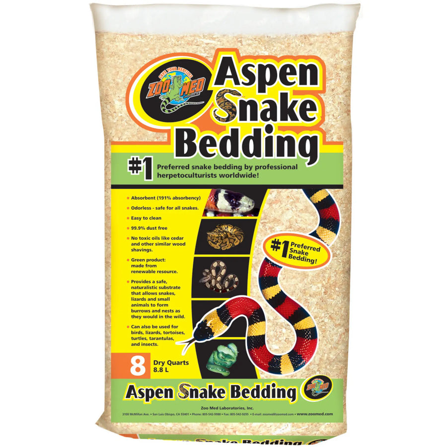 Buy Zoo Med Aspen Snake Bedding (SZA088) Online at £7.09 from Reptile Centre