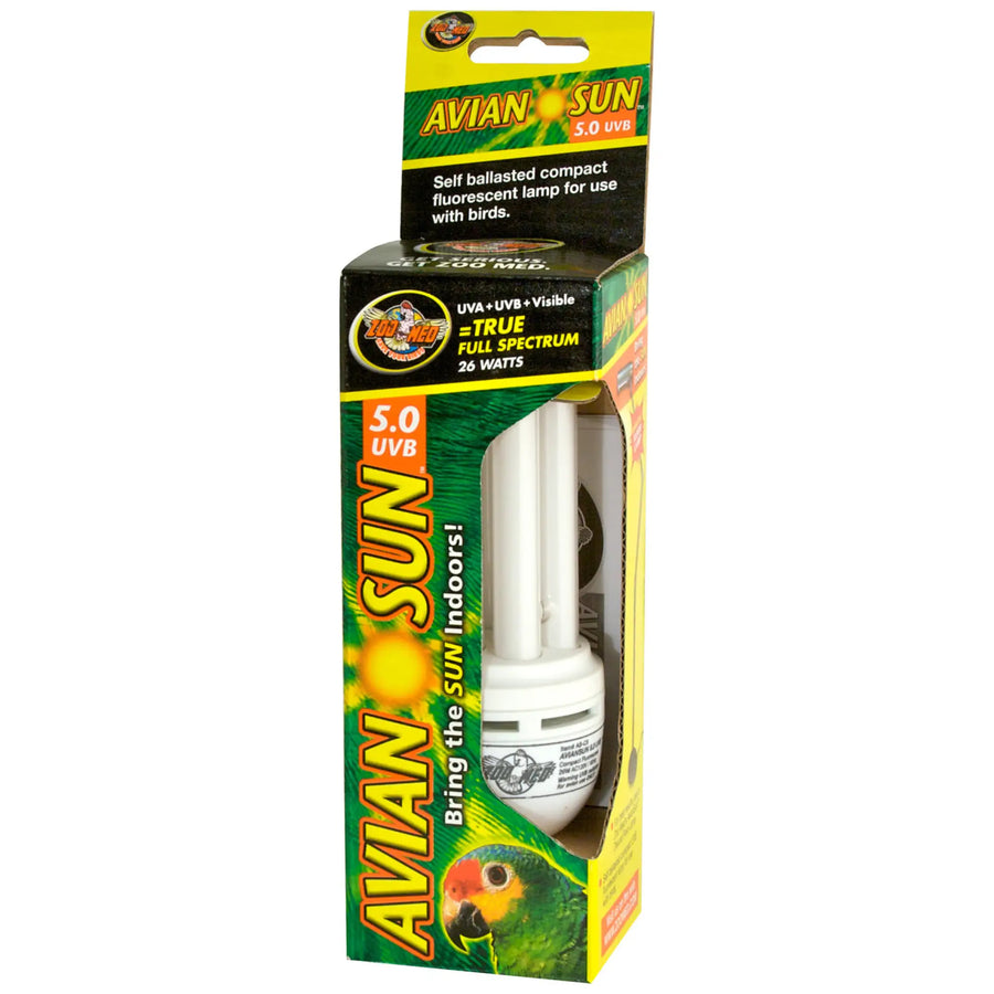 Buy Zoo Med Avian Sun 5.0 Compact 26W (LZT200) Online at £31.79 from Reptile Centre