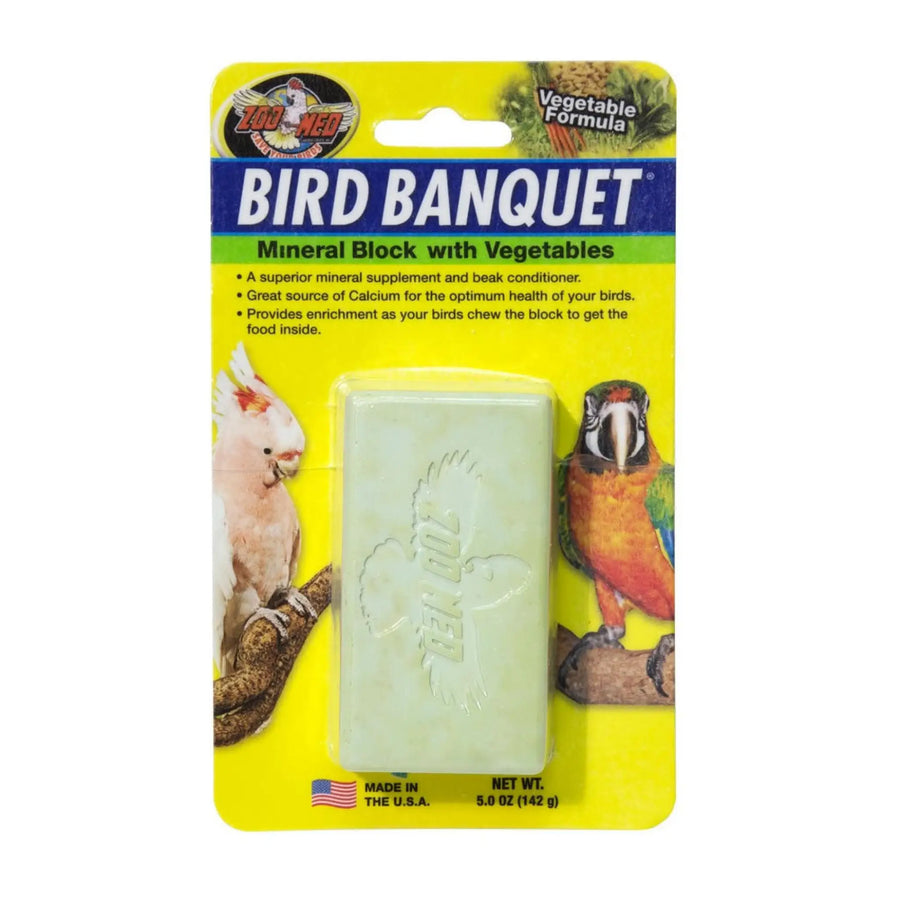 Zoo Med Bird Banquet Mineral Block Vegetable Formula