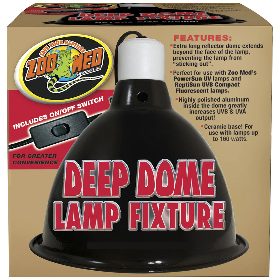 Buy Zoo Med Deep Dome Lamp Fixture (LZB610) Online at £41.19 from Reptile Centre