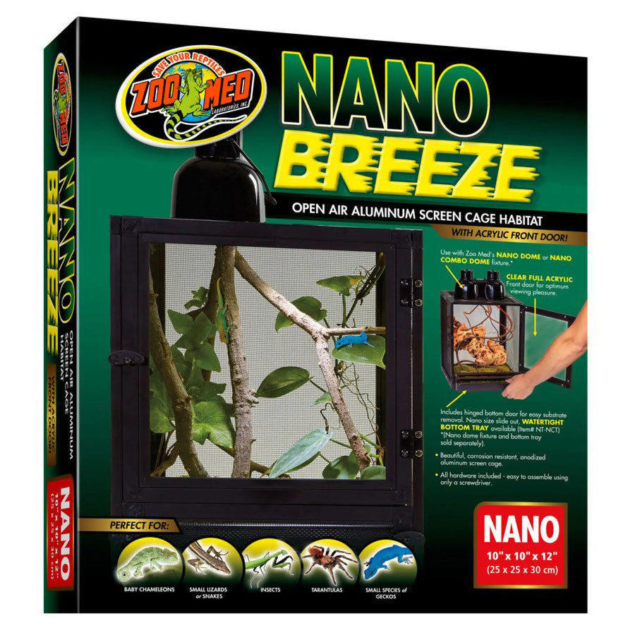 Buy Zoo Med NanoBreeze Screen Cage 25x25x30cm (TZR009) Online at £39.59 from Reptile Centre