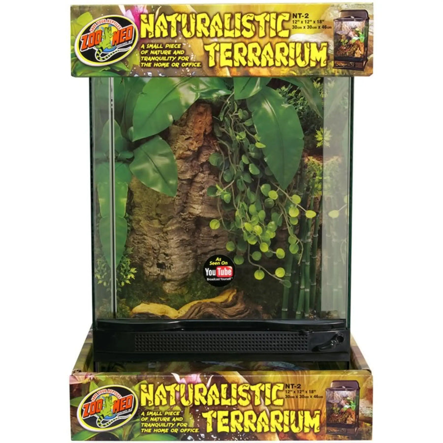 Buy Zoo Med Naturalistic Glass Terrarium 45x45x60cm (TZN004) Online at £136.59 from Reptile Centre