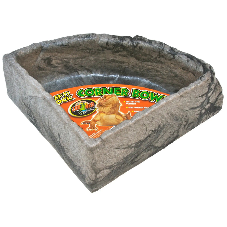 Buy Zoo Med Repti Rock Corner Bowl Large (WZD320) Online at £21.79 from Reptile Centre