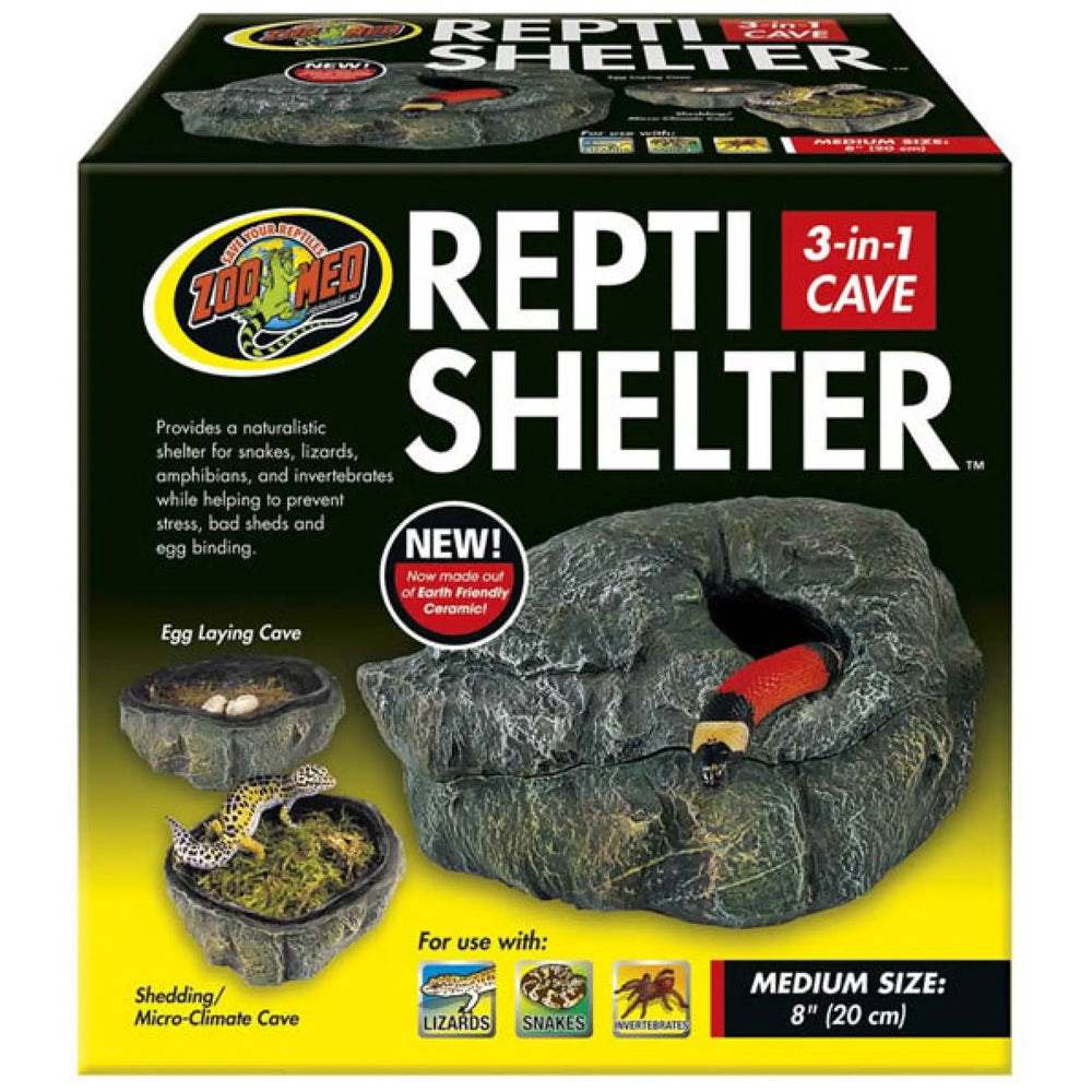 Buy Zoo Med Repti Shelter 3in1 Cave (DZR010) Online at £25.99 from Reptile Centre