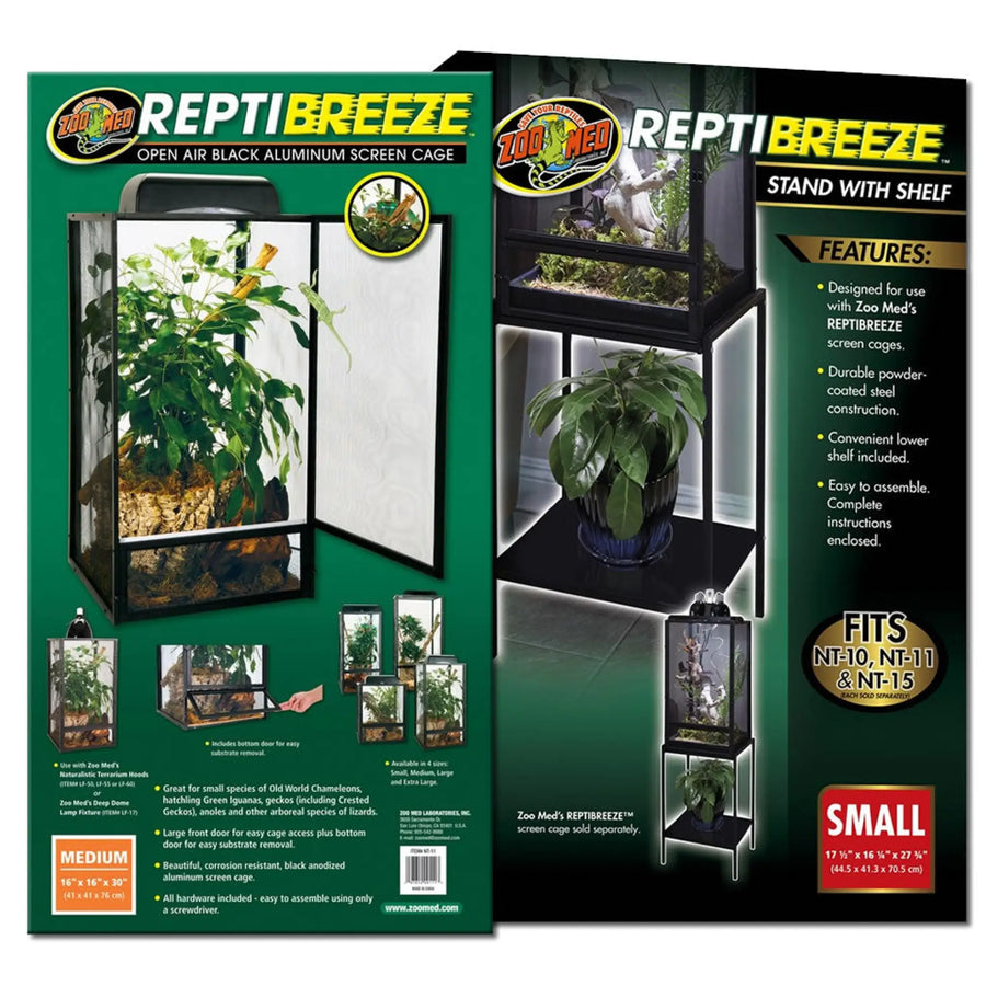 Buy Zoo Med ReptiBreeze Screen Cage Medium & Stand (TZR011|TZR031) Online at £127.18 from Reptile Centre