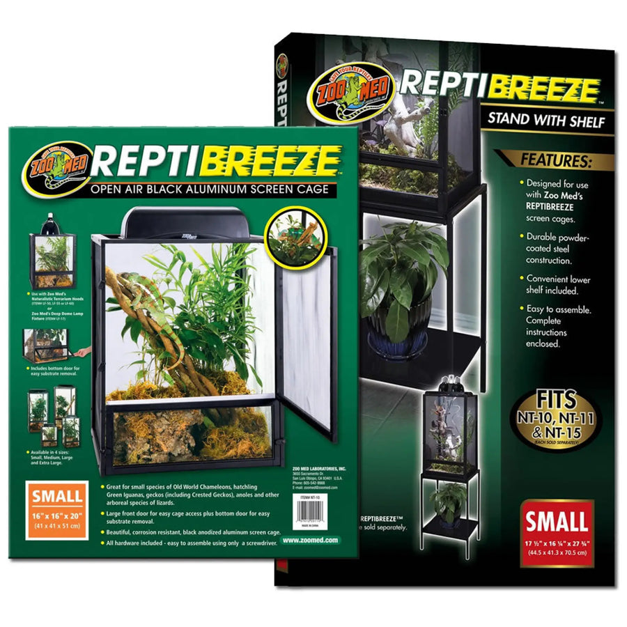 Buy Zoo Med ReptiBreeze Screen Cage Small & Stand (TZR010|TZR031) Online at £114.88 from Reptile Centre