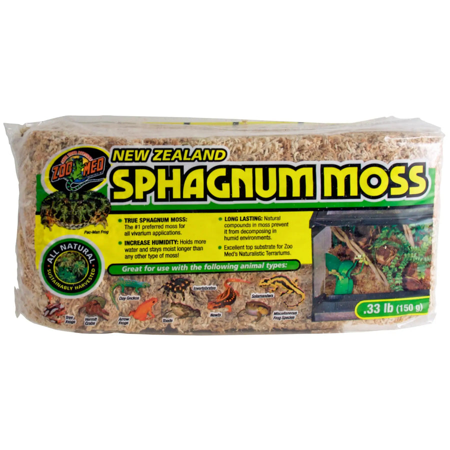 Buy Zoo Med Zealand Sphagnum Moss 150g (DZM050) Online at £13.29 from Reptile Centre