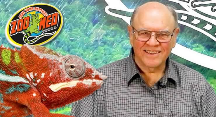 A Conversation With the Creator of Ferguson Zones Dr. Gary Ferguson smiling next to a colorful chameleon.