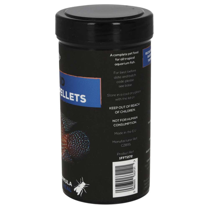 Cichlid Floating Pellets - side of the label 