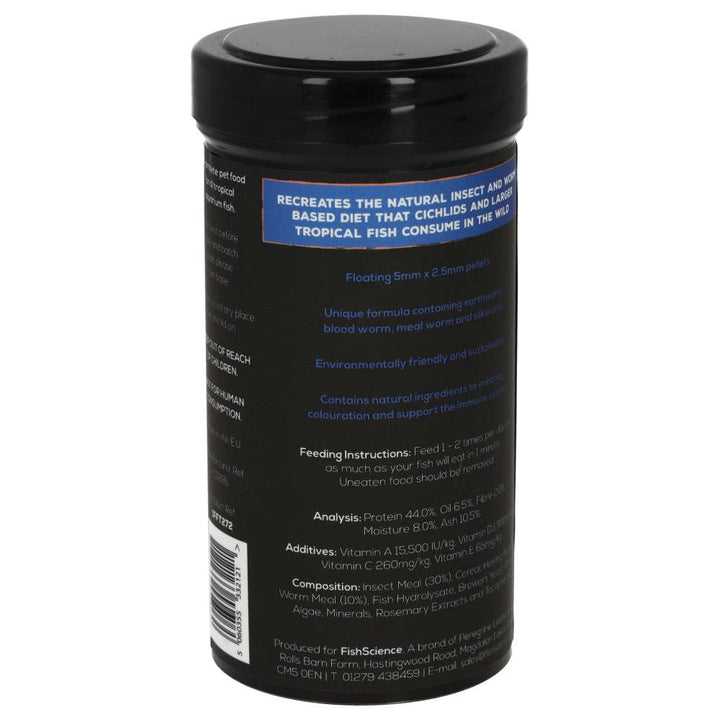 Cichlid Floating Pellets - back of the label 