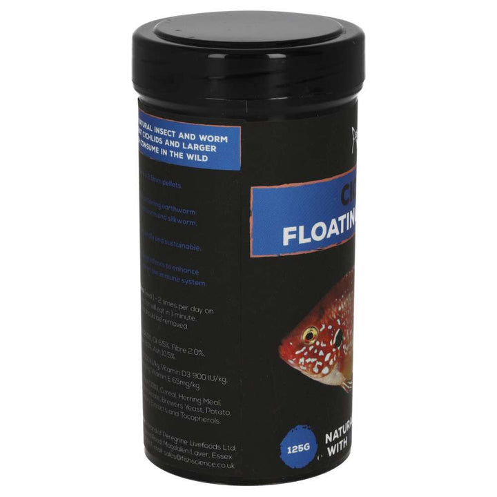 Cichlid Floating Pellets - otherside of the label 