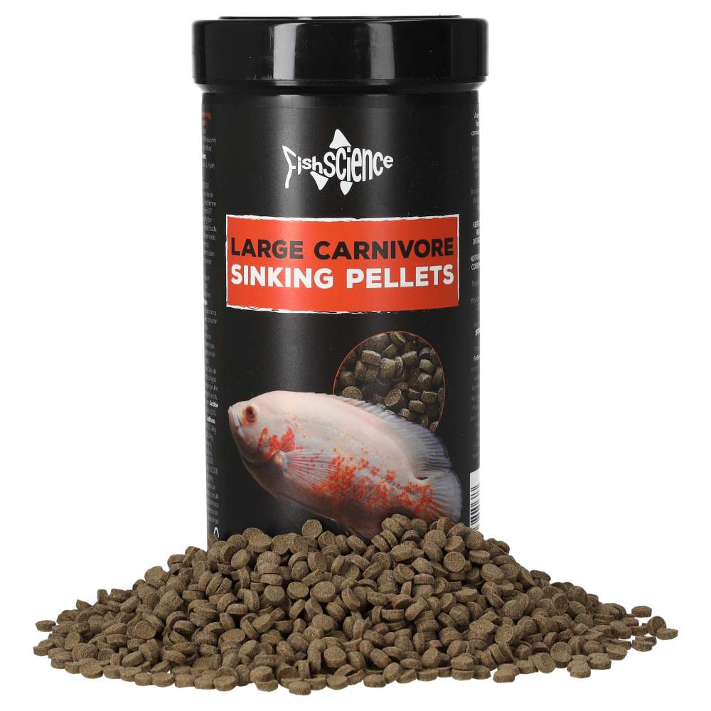 FishScience Large Carnivore Sinking Pellets unpacked