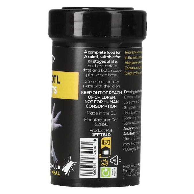 FishScience Axolotl Pellets right side