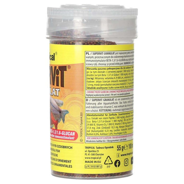 Tropical Supervit Granulat right packaging