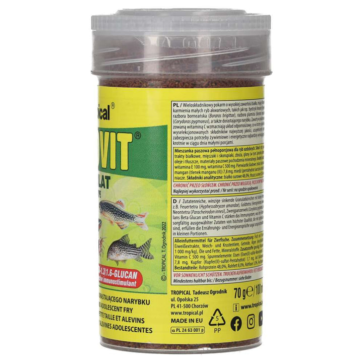 Tropical Nanovit Granulat right packaging