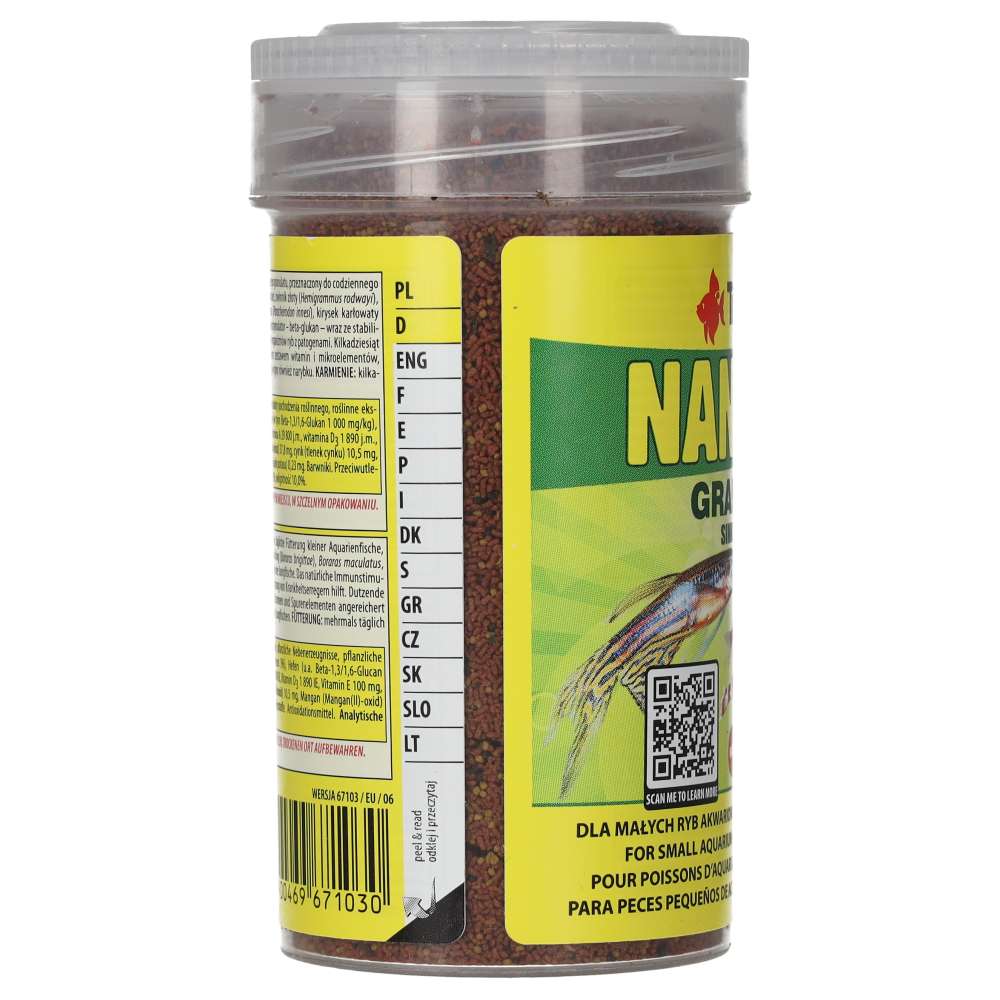 Tropical Nanovit Granulat left packaging