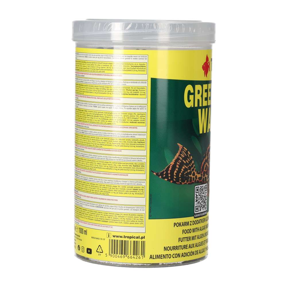 Tropical Green Algae Wafers left packaging