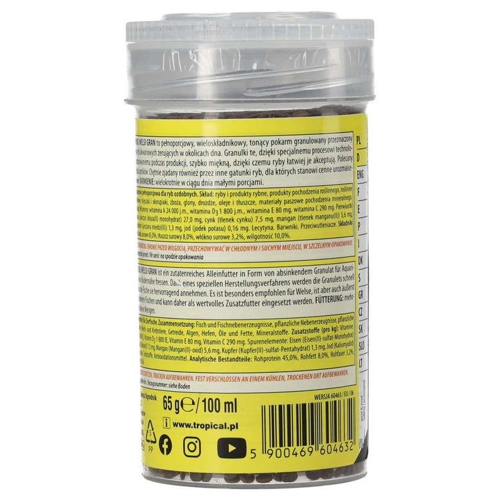 Tropical Welsi Gran Food rear packaging