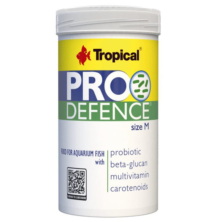 Tropical Pro Defence size M fish food container on a white background