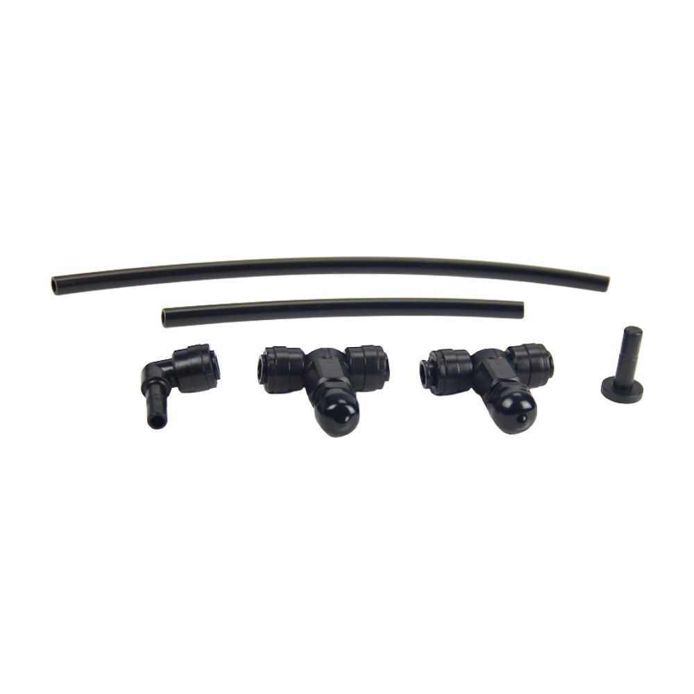 Some of the tubing, nozzles and plugs for the mistking rainzone hood
