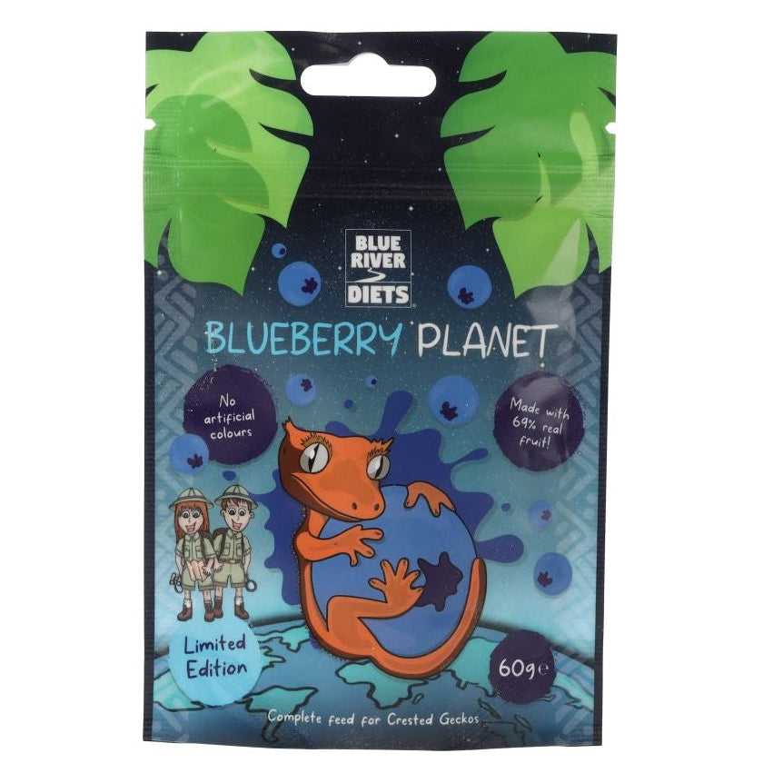 Blue River Blueberry Planet Gecko Diet 60g - front of the packet