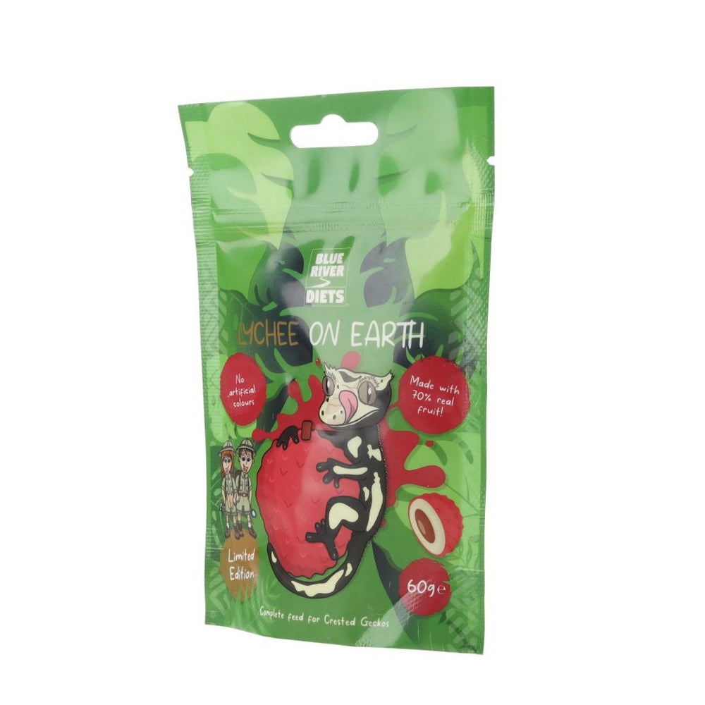 BR Lychee On Earth Gecko Diet 60g - angle of pack