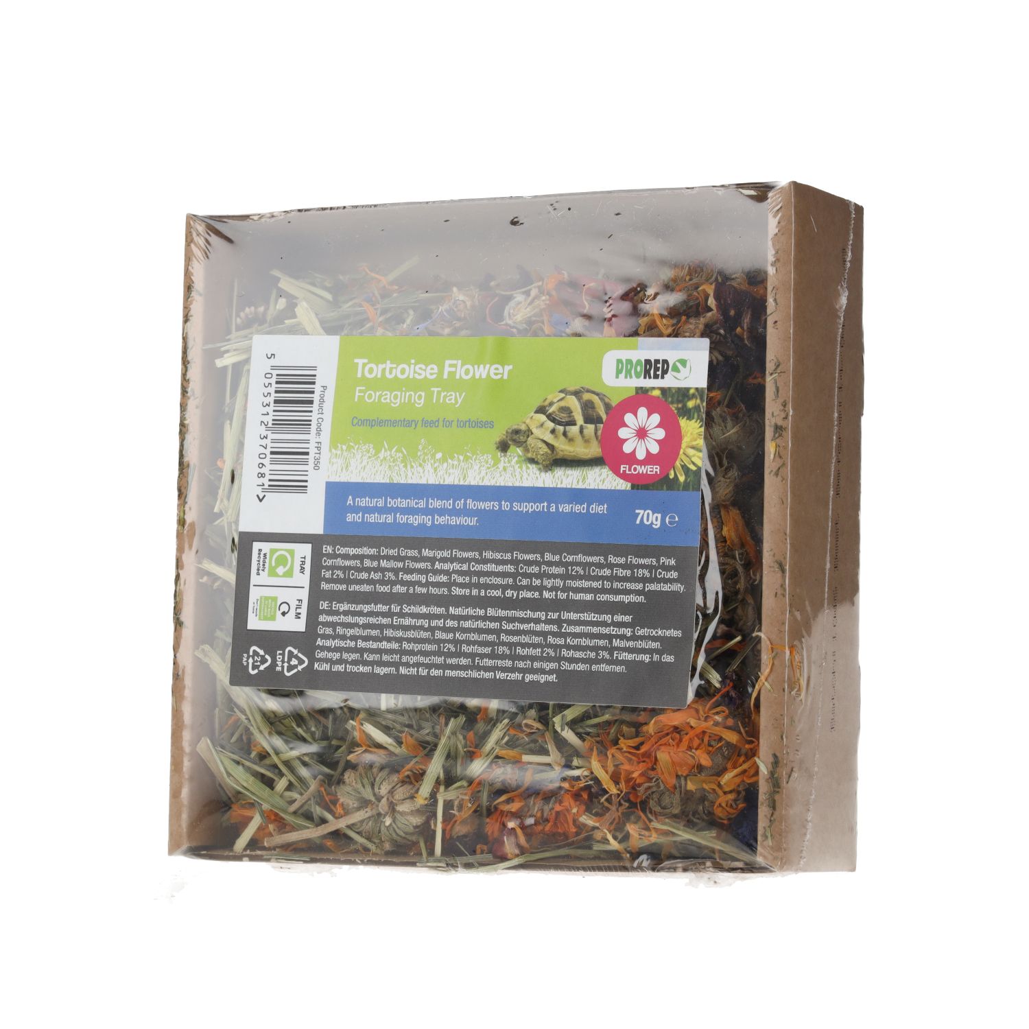 PR Tortoise Flower Foraging Tray 70g - corner