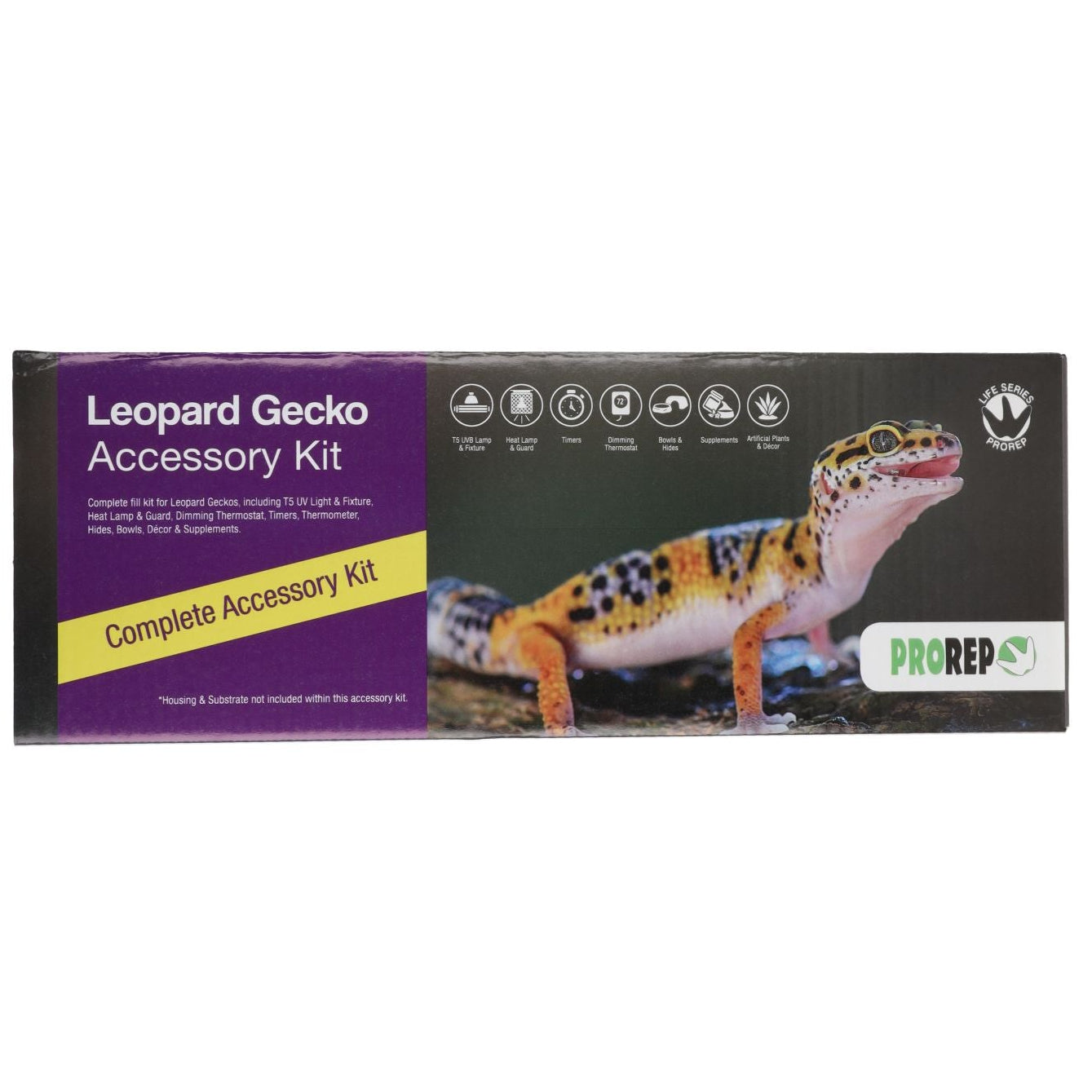 PR Leopard Gecko Accessory Kit - Front of the box