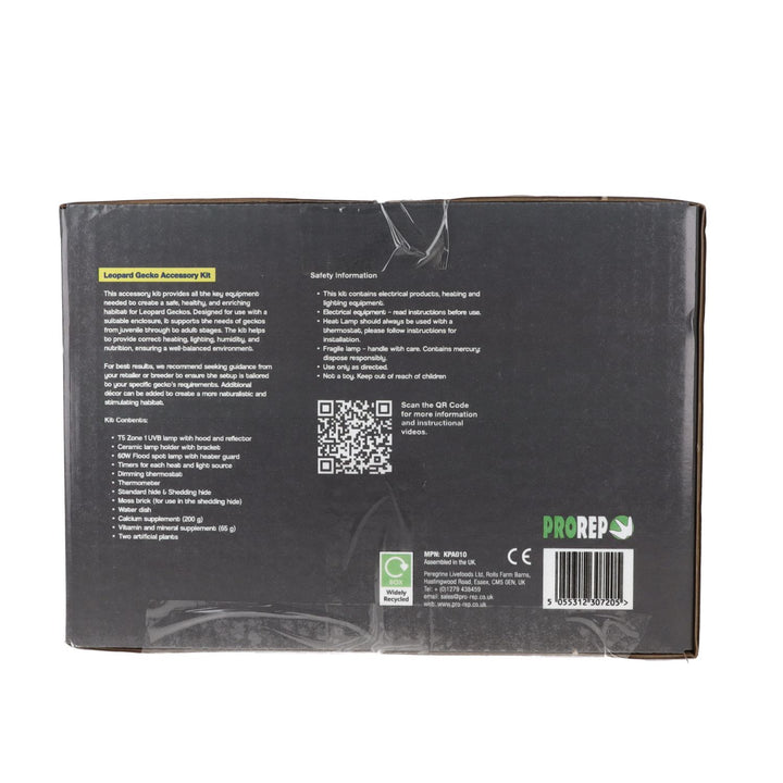 PR Leopard Gecko Accessory Kit - Back of the box