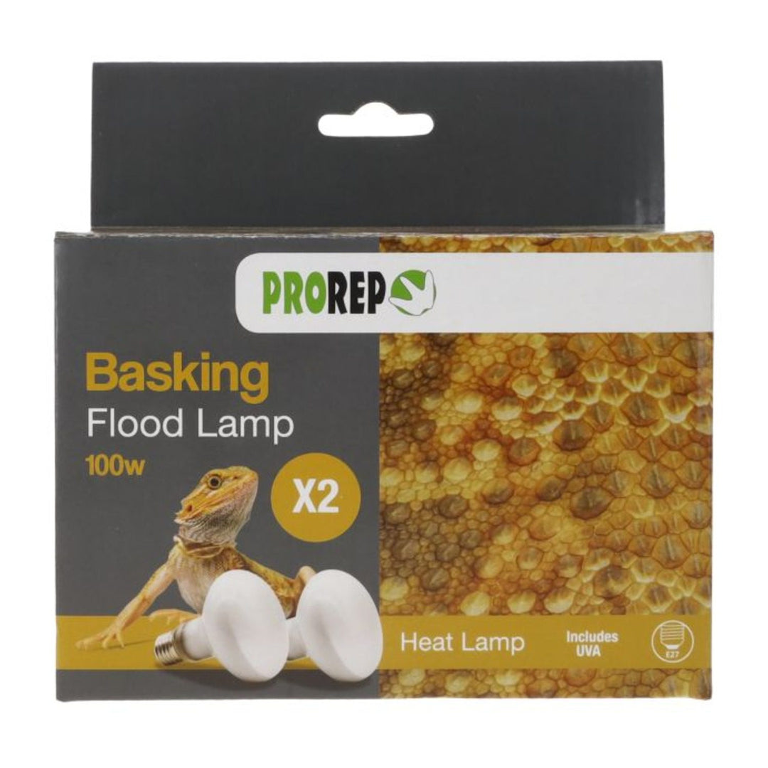 100w basking flood lamp front of the pack