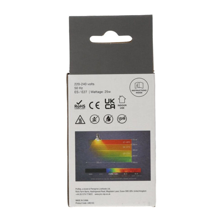 ProRep Basking Spot Bulb 25w back
