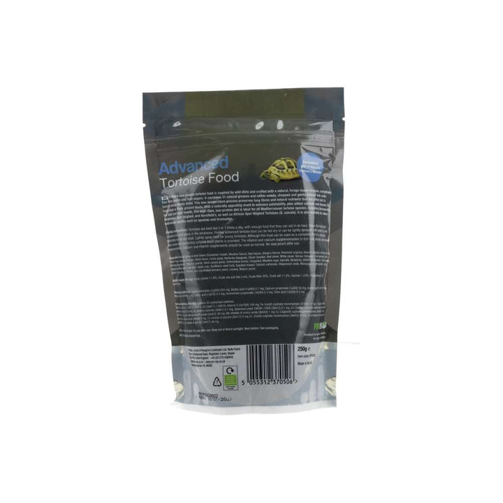 Package of Advanced Tortoise Food on a white background