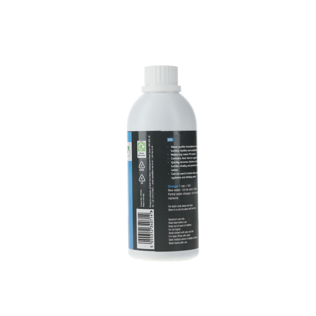 PR Repti-Shield Water Conditioner - side view of 250m bottle