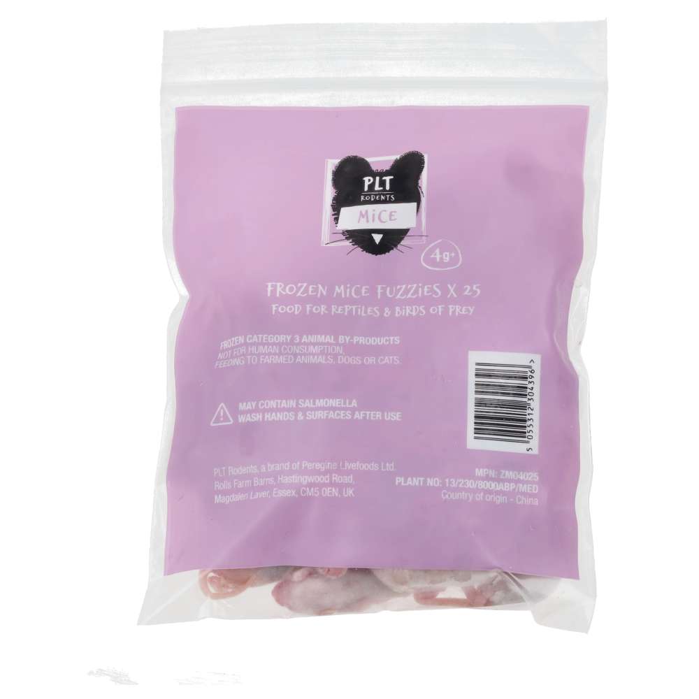 PLT Frozen Mice Fuzzies 4g+ 25 pack