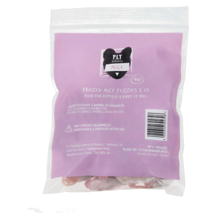 PLT Frozen Mice Fuzzies 4g+ 25 pack